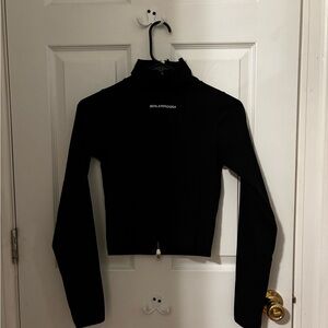 Boiler Room slim black crop